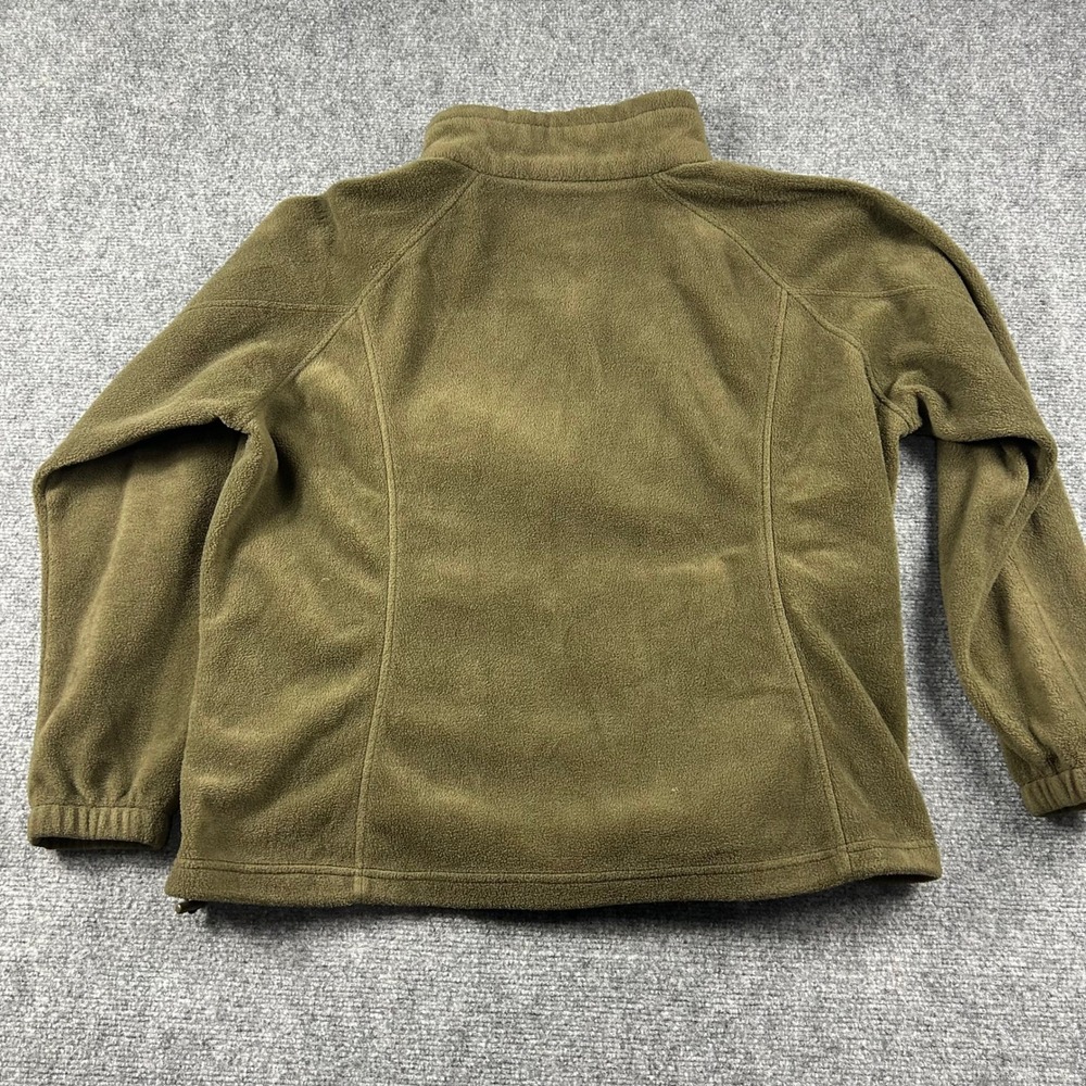 Columbia Benton Springs Fleece Jacket Womens 2X Olive Green Full Zip Outdoor - Picture 5 of 7